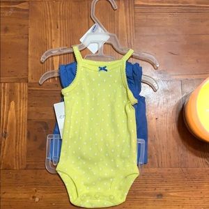 🎀Blue and yellow two pice